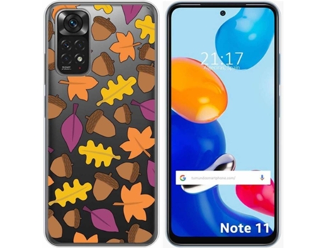 Carcasa Xiaomi Redmi Note 11 TUMUNDOSMARTPHONE Dibujos Transparente Otoño Multicolor
