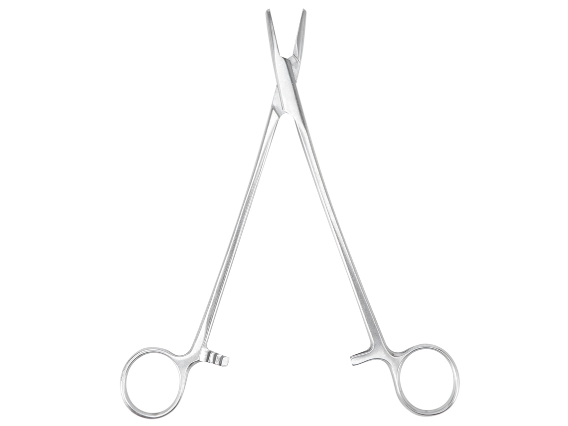 Pinza Para Aguja Quirúrgica De Acero Inoxidable De 18 Cm Para Sutura Veterinaria