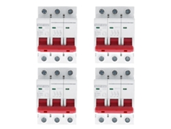 4 Disyuntores Miniatura Dz47-63z Dc750v 3p 10a Para Sistemas Fotovoltaicos