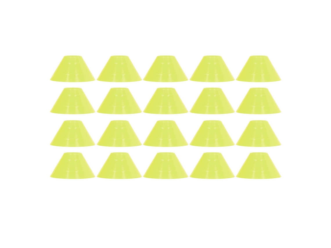 20 Conos De Entrenamiento De Fútbol Para Niños Principiantes, Material Pe Amarillo, Para Entrenamiento Al Aire Libre.