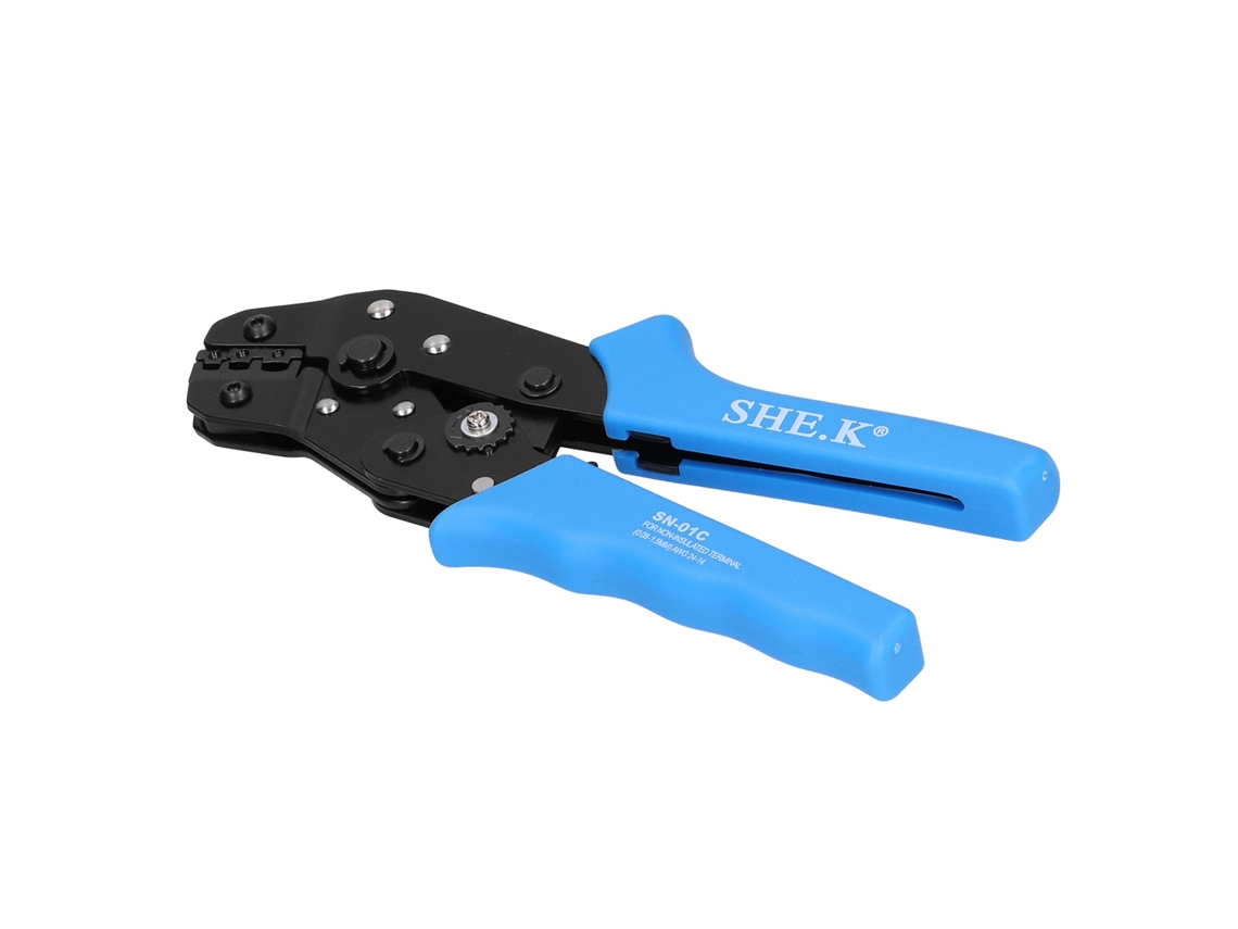 Herramienta De Crimpado De Cables Con Alicates De Trinquete, Crimpadora De Terminales Awg 24-14, Presión En Frío Sn-01c