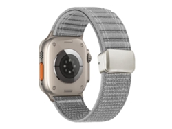 Correa de nailon XIAOMOYU para Apple Watch (42/41/40/38 mm) con diseño ondulado y cierre magnético.
