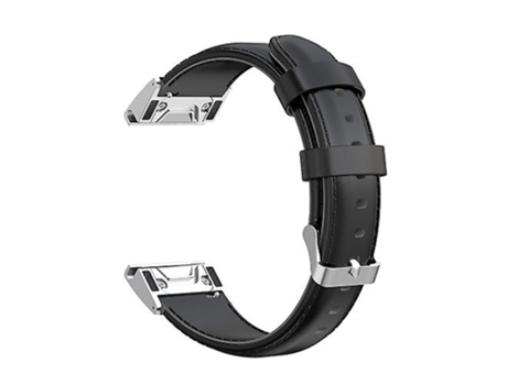 Correa De Reloj Inteligente Para Garmin Fenix 6X / Fenix 7X Correa De Reloj De Piel De Becerro Con Cera De Aceite De Liberación Rápida Negra VENISY...
