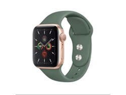 Correa de silicona para Apple Watch SE 3 de 40 mm, color verde oscuro, Gift4me