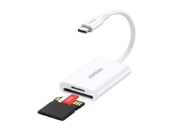 Lector de tarjetas USB-C 2 en 1 Ugreen CM265 (blanco)