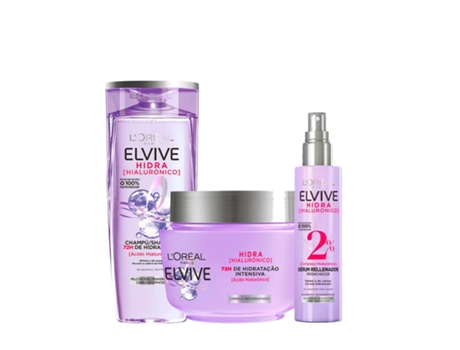LOREAL PARIS Elvive Hidra Hialurónico Kit 3 unid.