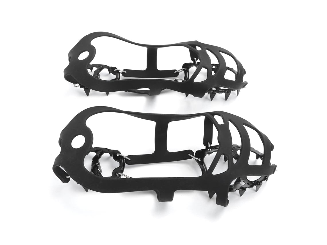 Crampons 18 Dentes Antiderrapantes Com Apoio Forte Para Botas E Sapatos Em Ambientes De Neve E Gelo