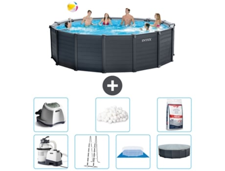 Piscina Tubular INTEX 26384GS-CB57 (16805 L - 478x124cm)