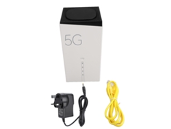 Enrutador CPE 5G 4x4mimo de doble banda desbloqueado, Wifi 6, enrutador 5G, 8 antenas de alta ganancia, puerto RJ11, 128 dispositivos que comparten la ranura para automóvil.