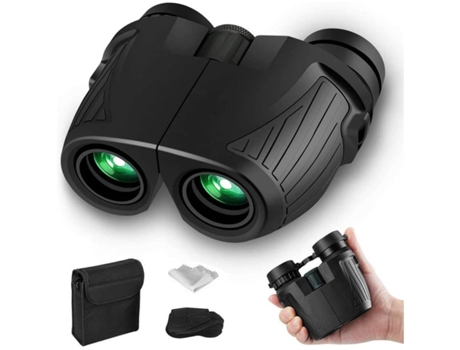 Telescopios de Alta Ampliación 12X32 HD Evento Deportivo Ligeros Prismáticos de Senderismo Prismáticos de Visión Nocturna con Poca Luz-Negro