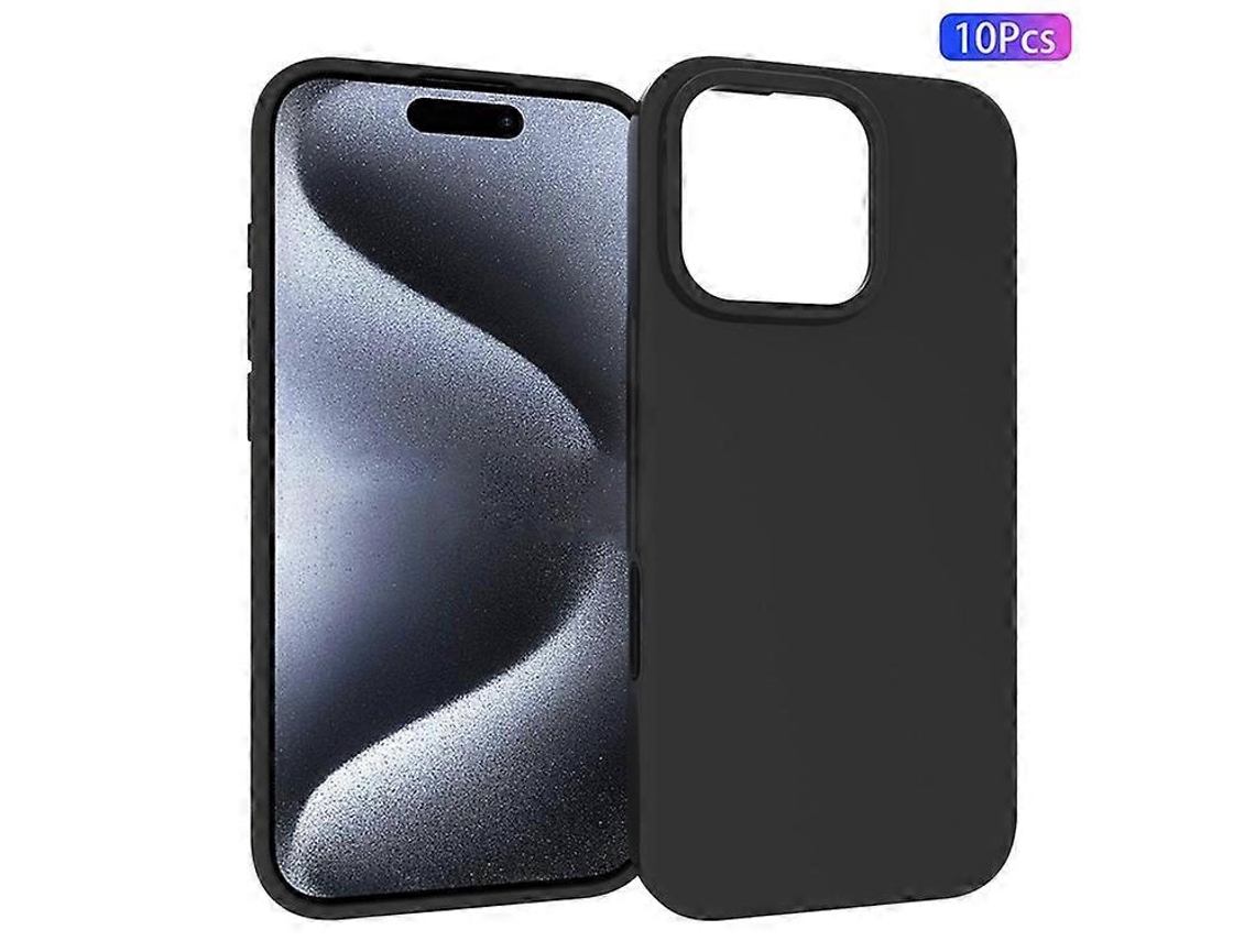 Carcasa Trasera De Tpu Mate A Prueba De Golpes Compatible Con Iphone 16 Pro (10 Unidades)