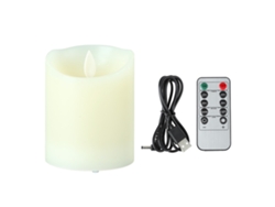Velas electrónicas recargables sin llama Baok con control remoto para decorar espacios y bodas.