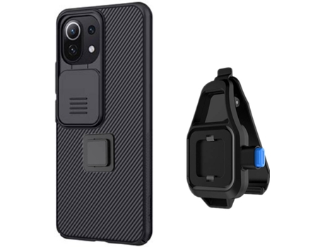 Funda Xiaomi Mi 11 Lite 5G Camshield con Soporte para la Cintura Negro