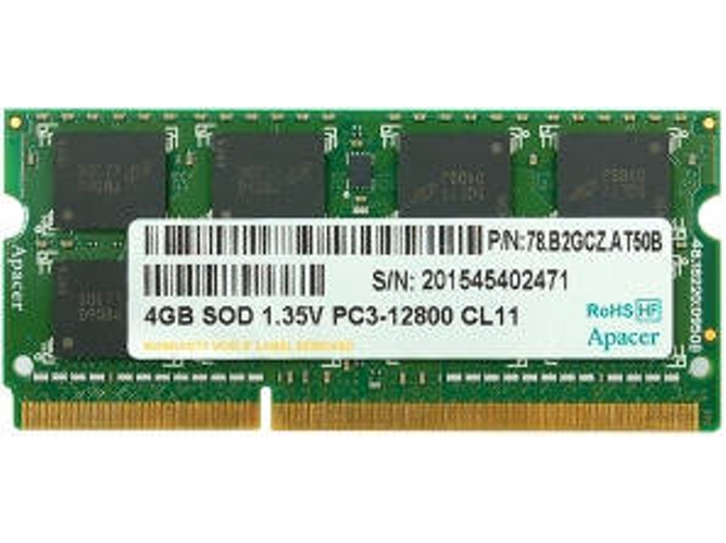 Memoria RAM DDR3 GENER (1 x 4 GB - 1600 MHz)