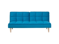 Sofá cama BELIANI Siljan de Poliéster Azul 177x80x80