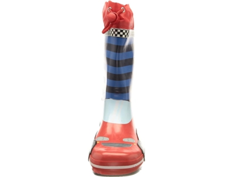 Botas de Bebé PLAYSHOES Lluvia Race Car Goma Azul (24)