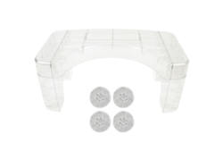 Alfombrilla De Baño Antideslizante Portátil Para Niños, Transparente, Auxiliar De Baño.