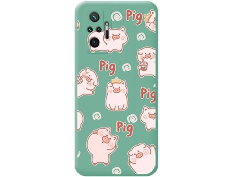 Carcasa Xiaomi Redmi Note 10 Pro TUMUNDOSMARTPHONE Cerdos Verde