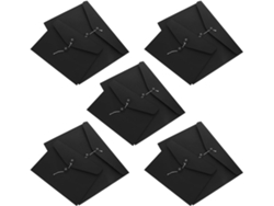 Juego De 10 Fundas De Papel Kraft Negro Para Almacenamiento, Tamaños A4 Y A5, Formato Horizontal.