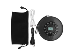 Reproductor de CD portátil con altavoces y batería recargable, marca Mali.