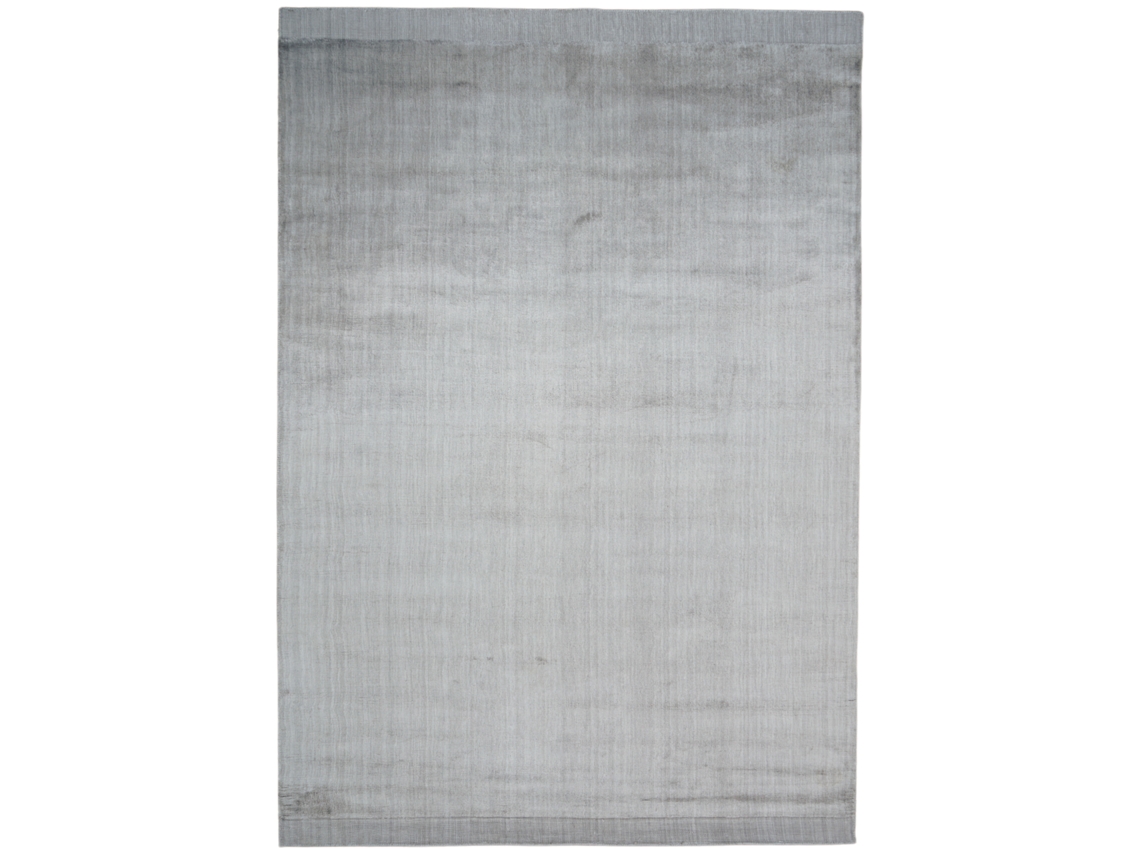 Consilio Concept Alfombra De Viscosa De Bambú Tejida A Mano Bamboo 80x150 Cm Plata