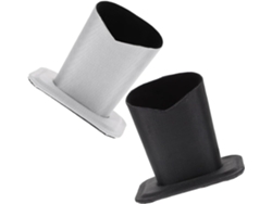 Juego 2 Soportes Metálicos Negros Plateados Gafas Soporte Multifuncional Oficina Hogar Práctico Mesita Noche