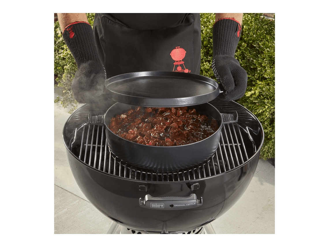 Weber 8857 olla de hierro fundido 6,8 L Negro
