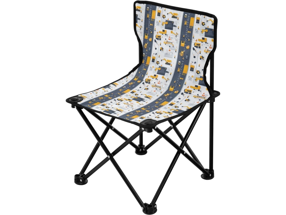 Silla de camping Alipis de nailon y tela con patas de lana, plegable, ligera, duradera, ideal para acampar.