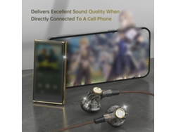 Auriculares Intrauditivos Profesionales Con Cable Qkz Hifi Con Micrófono Y Diseño Ergonómico.