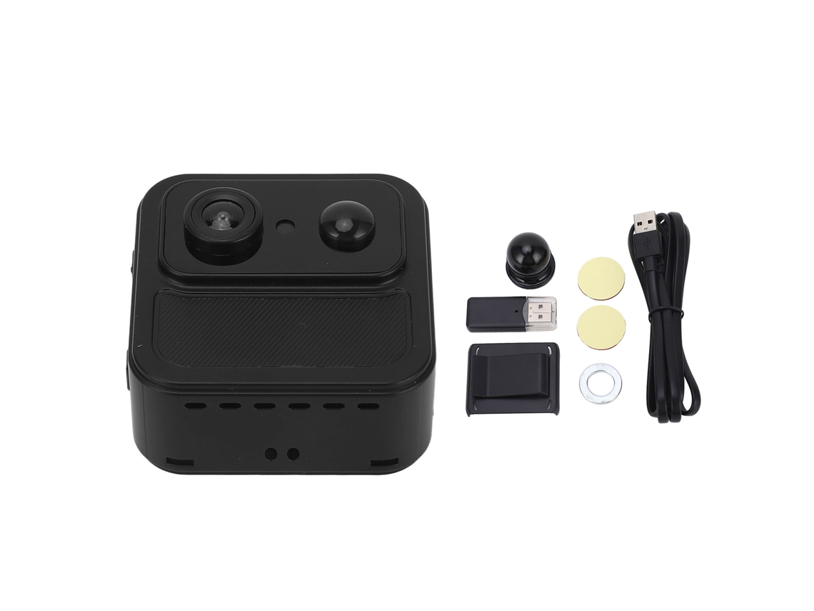 Cámara Compacta 4k Wifi Hd Con Visión Nocturna, Detección De Movimiento, Monitorización Remota, Ángulo De Visión De 160° Y Batería De 2000 Mah.
