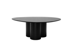 Mesa de Centro de Diseño de Madera Negra 100 Cm Hollen MILIBOO