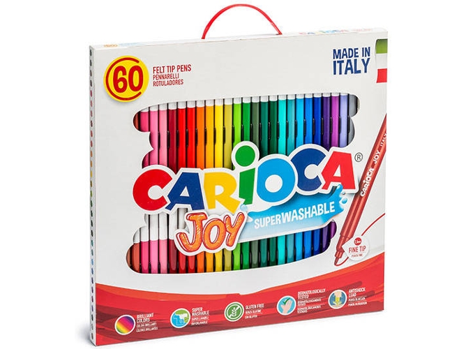 Pack de 60 Rotuladores CARIOCA Joy Multicolor