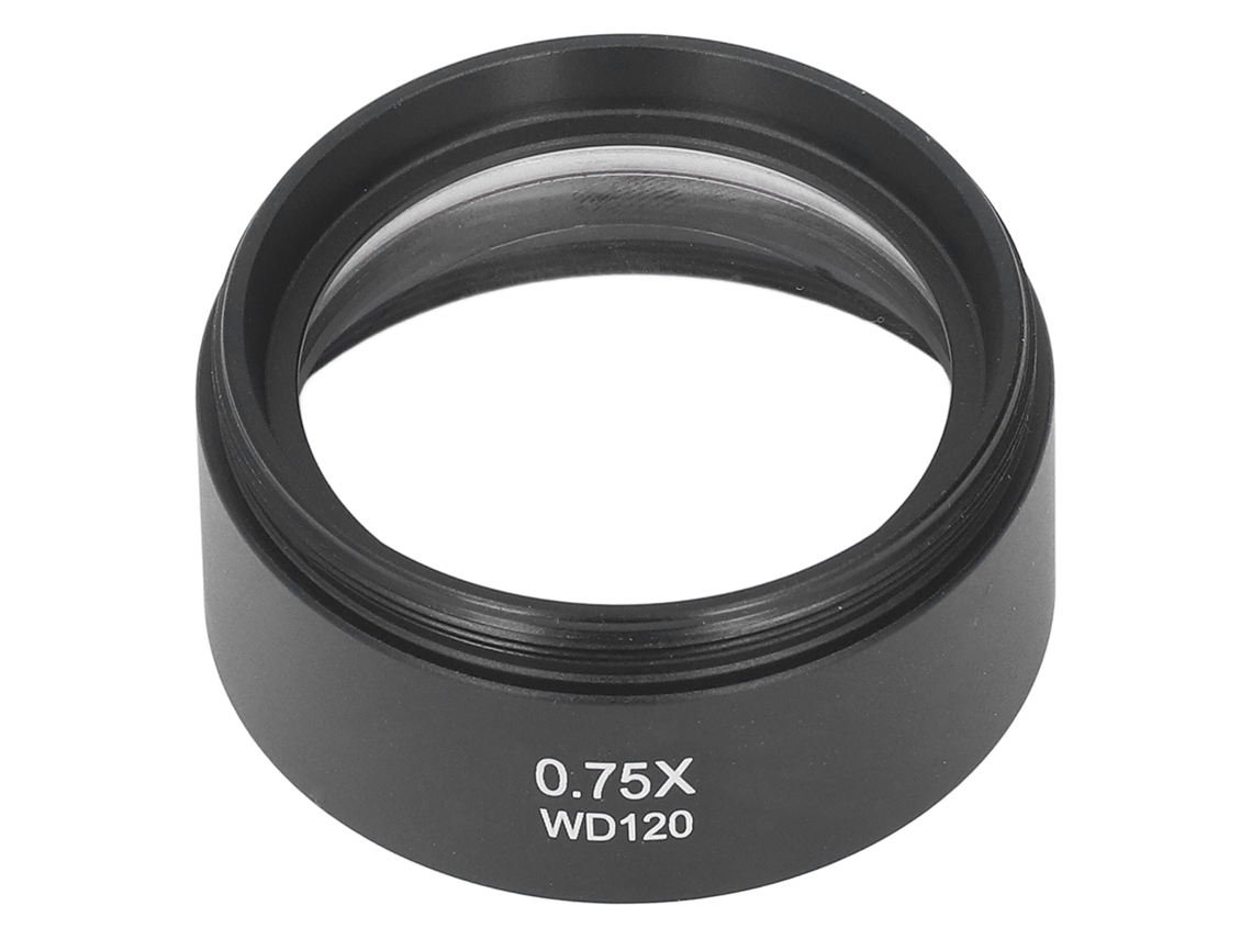 Lente Barlow 0,75x Para Microscopio Con Interfaz M48 Y Distancia De Trabajo De 120 Mm.