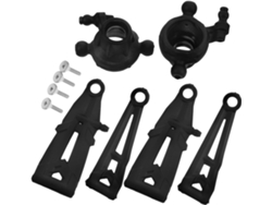 Juego De 3 Pares De Brazos De Suspensión De Plástico Negro Para Coche, Accesorios De Dirección Superior Y...