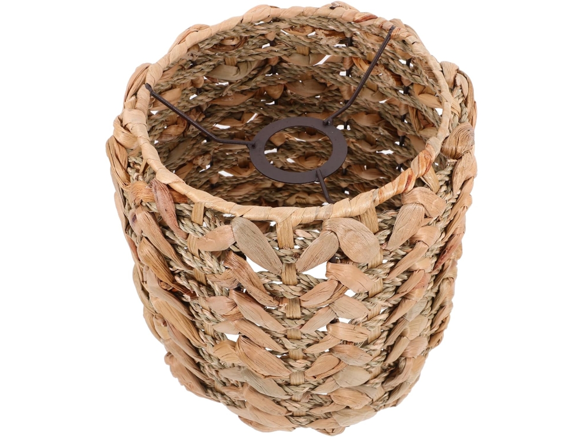 Pantalla De Lámpara Colgante De Paja Tejida Para Lámpara Decorativa, Protección De Luz Suave.