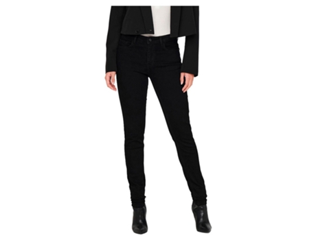 Calça JDY Jeans Cintura Média Blume Preto M / 32 Mulher
