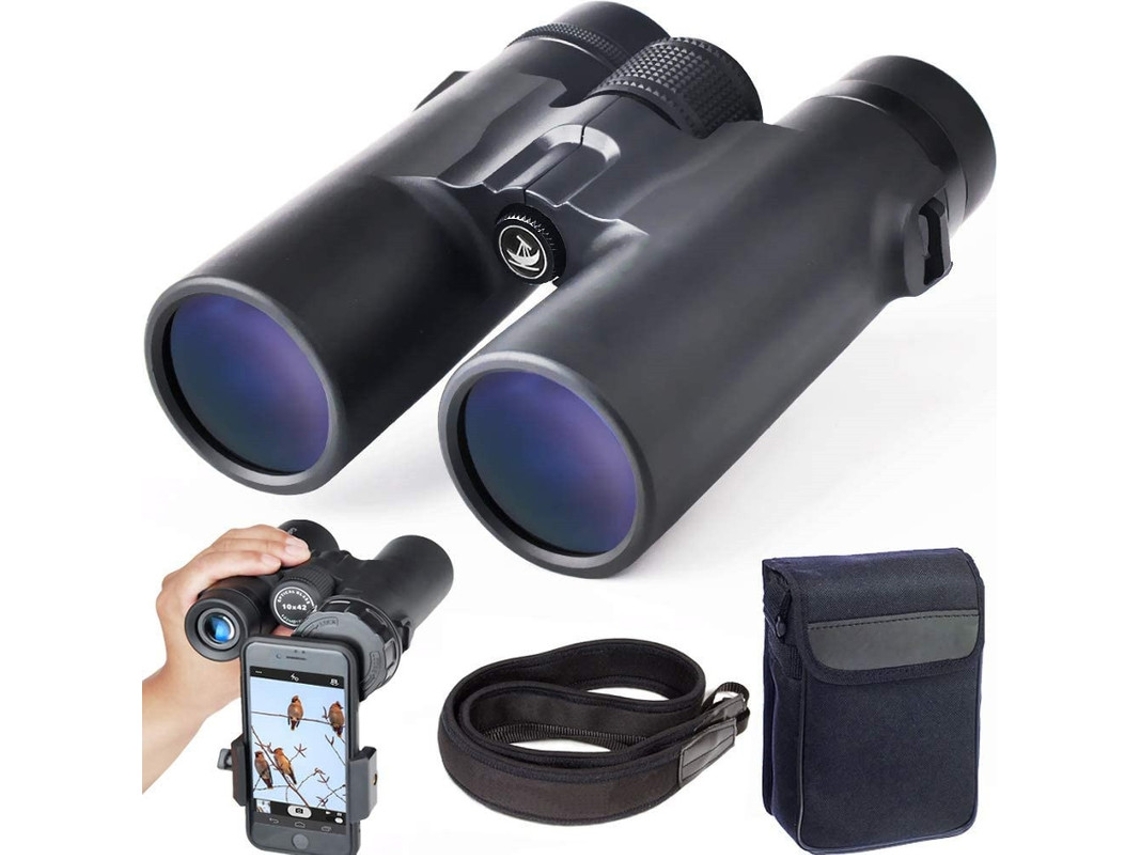 Binoculares 8x32 unisex para exteriores, aves, viajes, paisajes, caza, conciertos, deportes, juegos, negro Bestvite