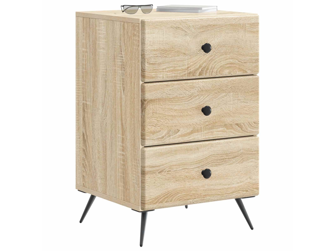 Maison Exclusive - Armario De Noche Con Cajón Roble Sonoma 43 X 41 X 66,5 Cm