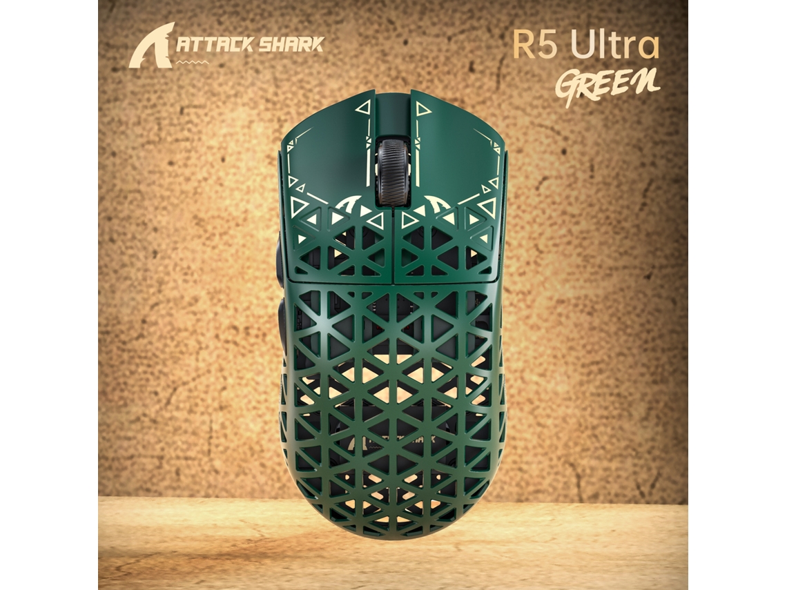 (verde) Ratón, Tres Modos De Conexión, Diseño De Material Compuesto De Fibra De Carbono