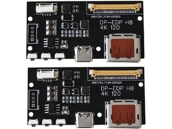 2x Dp A Edp 4k 120hz Tarjeta Controladora Diy4k Adaptador 2k 1080 Para Monitor Portátil A