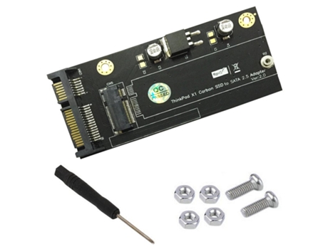 20 + 6 Pin Thinkpad X1 Carbon SSD a SATA 2.5 Adaptador Convertidor negro