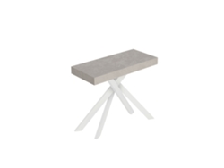 Consola extensible 90x40/196 cm Saki Small patas cachemir blanco ITAMOBY