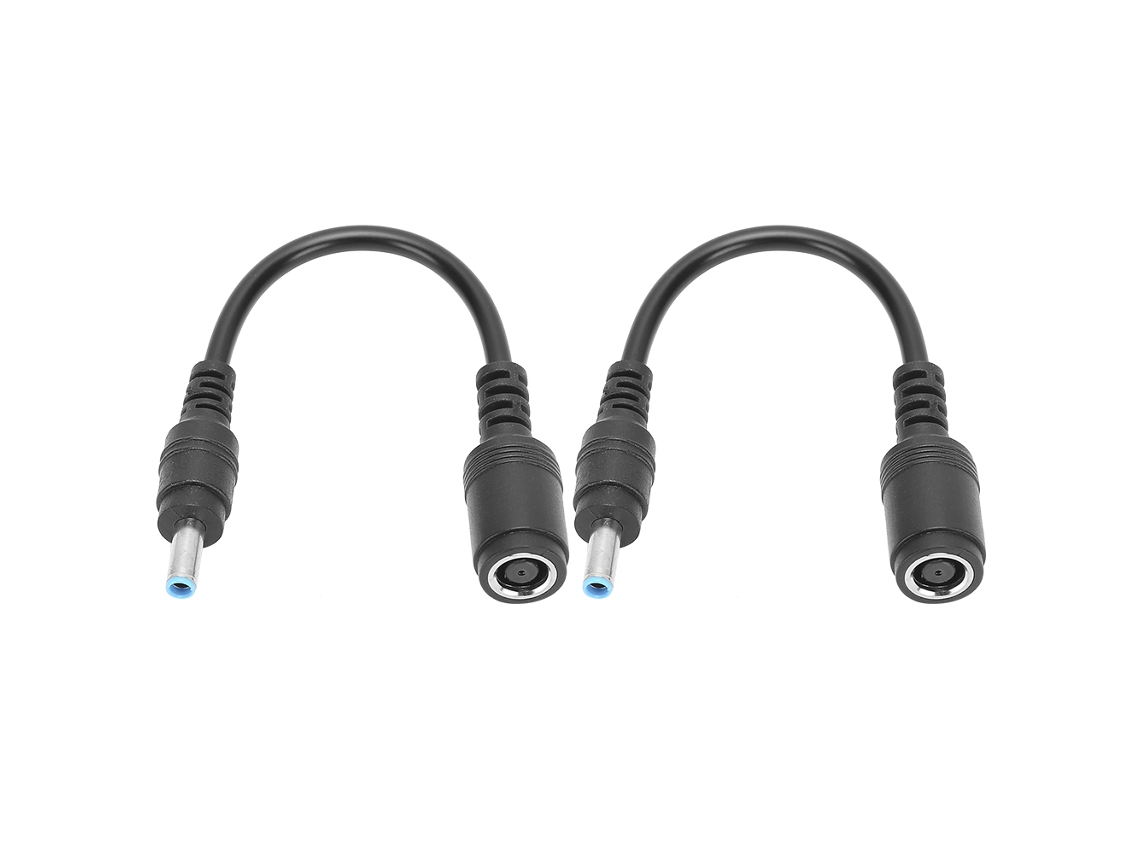 2pcs Adaptador Fêmea Para Macho Hp/dell Reto Para Cotovelo 7.4x5.0mm Para 4.5x3.0mm