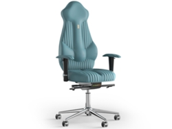 Silla de Oficina KULIK Costura Imperial PU Cuero (Azul -130x50x50cm)