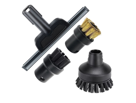 Cepillo redondo con boquilla abatible para aspiradora de vapor Karcher Sc1 Sc2 Sc3 Sc4 Sc5 2.863-025,0, repuesto de cepillo de limpieza para barredora