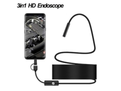 Cámara De Inspección De Serpiente Usb, Cámara De Alcance 3 En 1 Con 8 Luces Led Ajustables, Cable Suave De 5,5 Mm Y 1,5 M CHRUI
