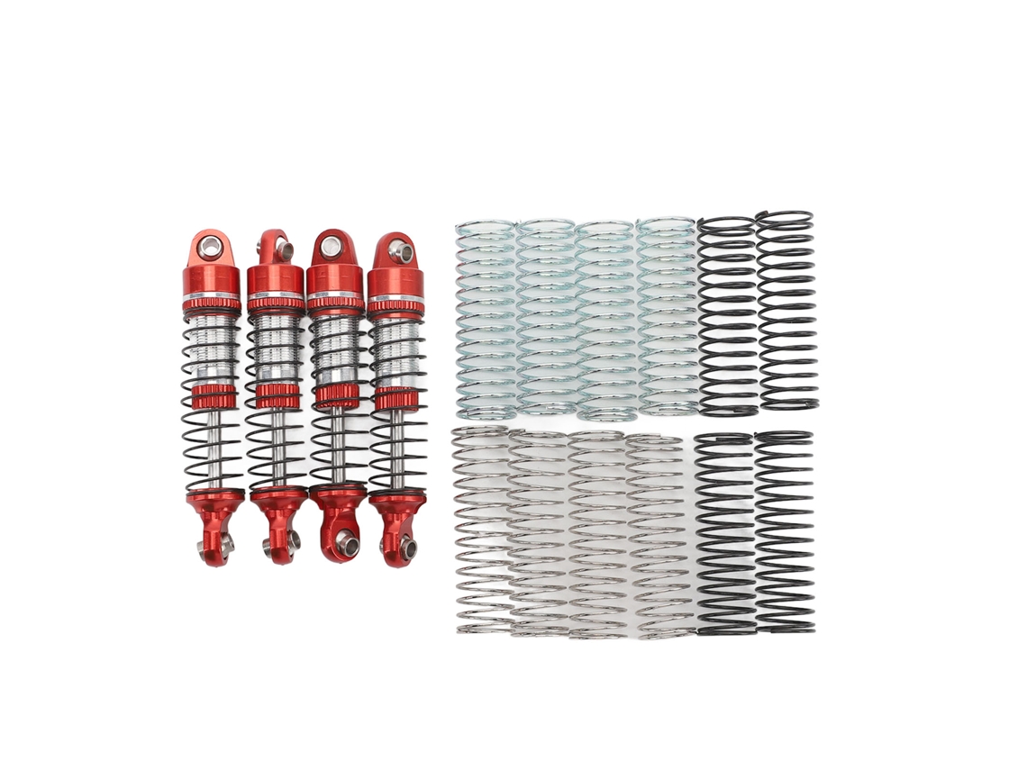 Amortiguadores Para Coches Rc Con Muelles Delanteros Y Traseros De Alta Elasticidad - Juego De Metal De Alto Rendimiento