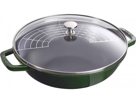 Sartén STAUB (Verde - Hierro Fundido - 30x12 cm)