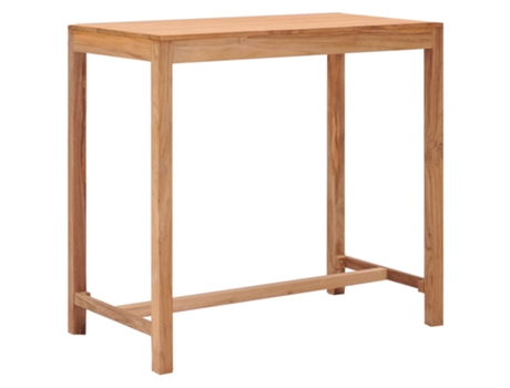 MAISON EXCLUSIVE Mesa alta de jardín madera maciza de teca 110x60x105 cm