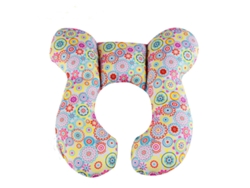 Cojín de soporte cervical suave para bebés para asientos de coche (colores vibrantes) Spqment
